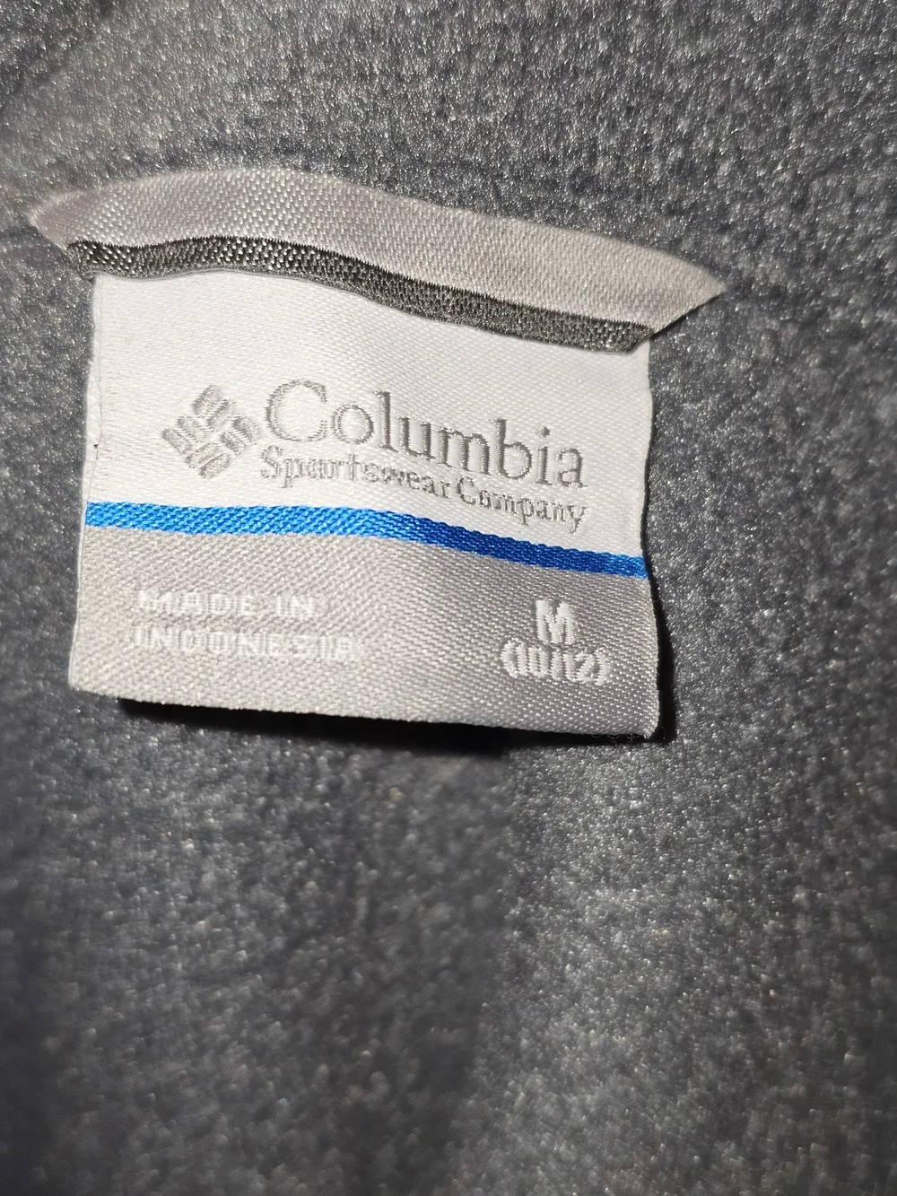 Columbia Jacket Youth Boys Gray Black Full Zip Colorblock Fleece Jacket M 10 12